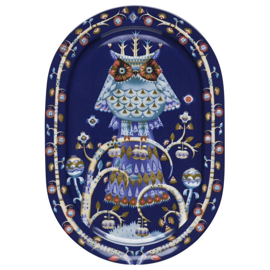 iittala Taika Oval Platter Blue 41cm