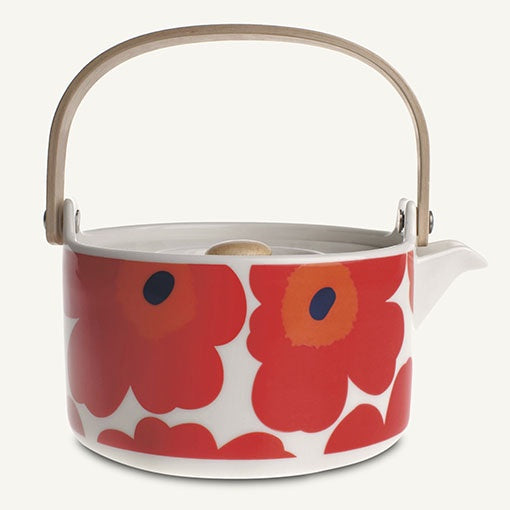 Marimekko Teapot Unikko Red
