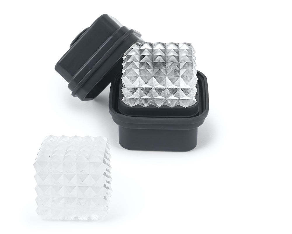 Peak Ice Cocktail Cube Prism Charcoal