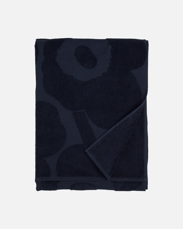 Marimekko Towel Bath Unikko Navy Blue