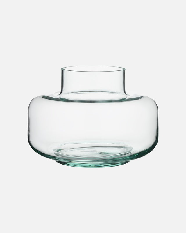 Marimekko Glass Urna Vase Pale Aqua