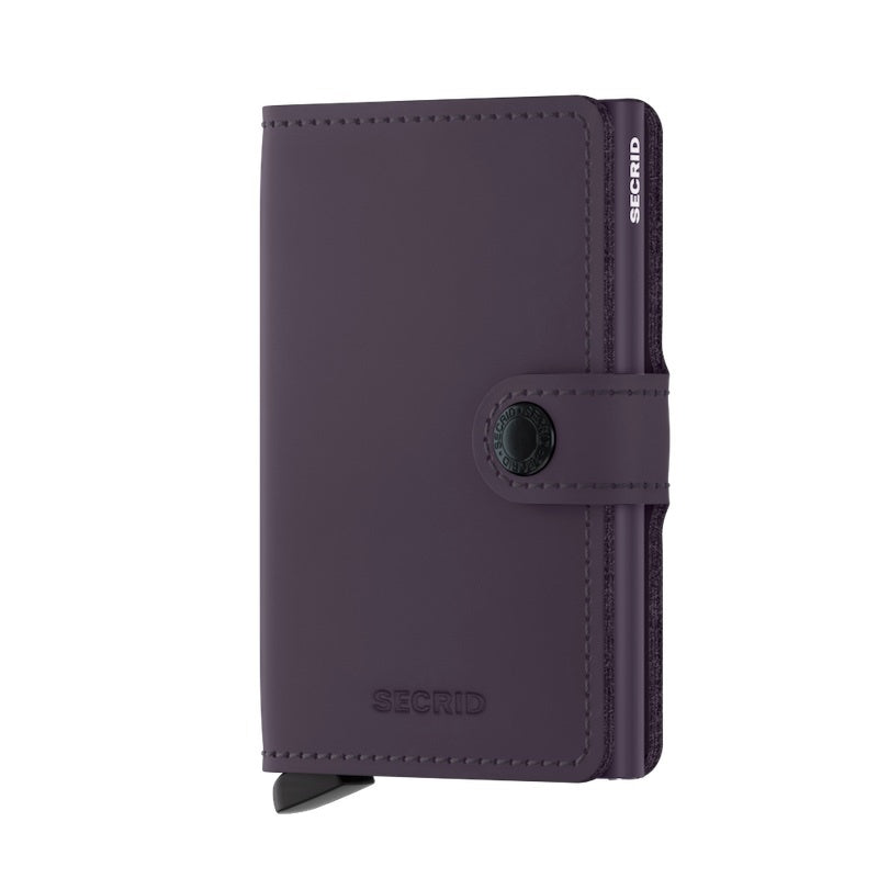 Secrid Miniwallet Matte Dark Purple Leather