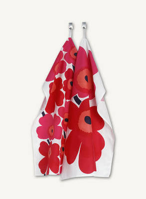 Marimekko Tea Towel Set of 2 Unikko Red
