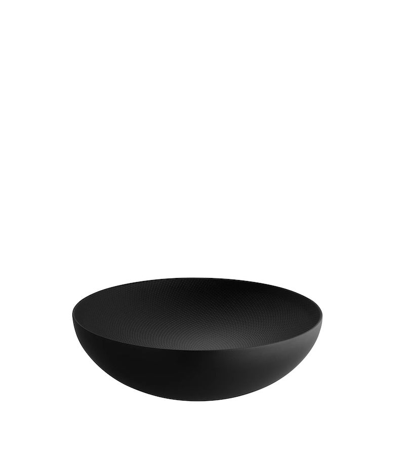 Alessi Double Bowl Black 25cm